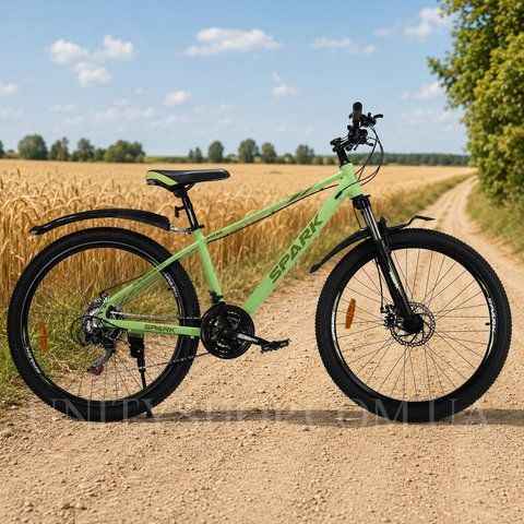 Гірський велосипед SPARK ASTRO 26", алюмінієва рама 15", 21 швидкість, салатовий 239202 фото