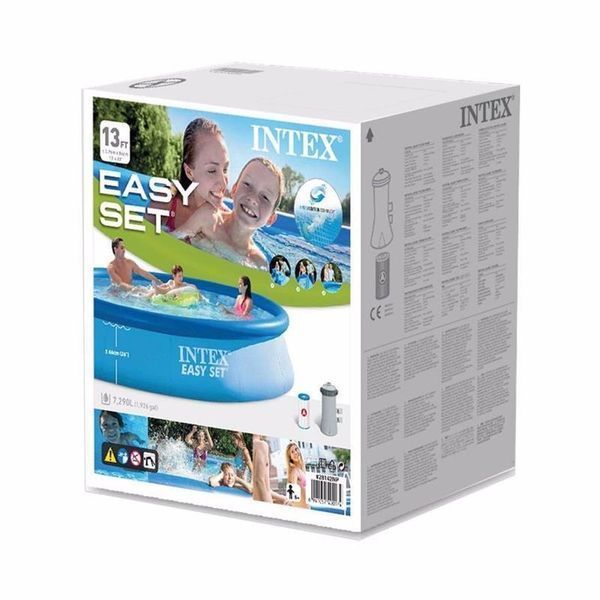 Басейн надувний Intex Easy Set 396&times;84 см 28142 з фільтр-насосом 2006 л/год, 7290 л, синій 28142  фото