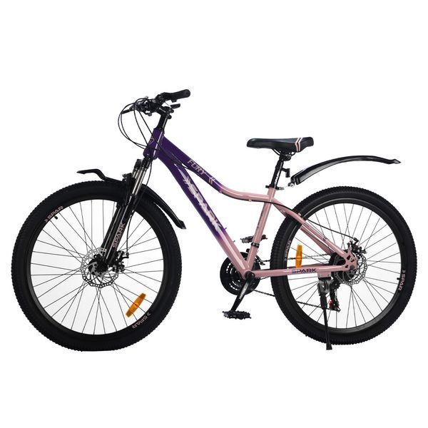 Гірський велосипед SPARK FURY 26", сталева рама 15", 21 швидкість, фіолетовий з персиковим 239232 фото