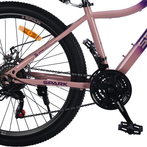 Гірський велосипед SPARK FURY 26", сталева рама 15", 21 швидкість, фіолетовий з персиковим 239232 фото