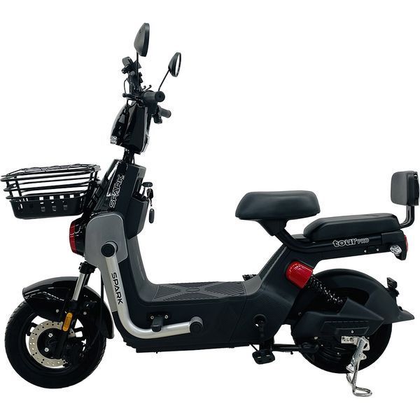 Велосипед з електромотором SPARK TOUR PRO 10", 1000W, 60V 25Ah, швидкість до 50 км/год, чорний із сірим 247722 фото
