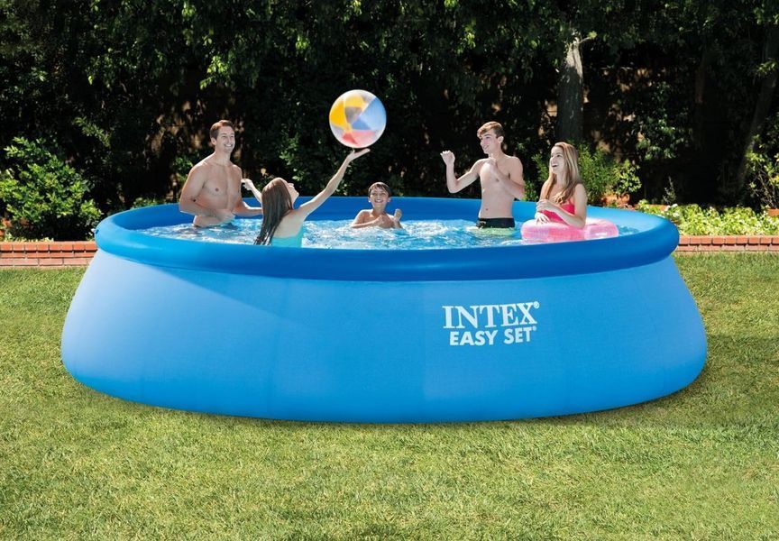 Басейн надувний Intex Easy Set 396&times;84 см 28142 з фільтр-насосом 2006 л/год, 7290 л, синій 28142  фото