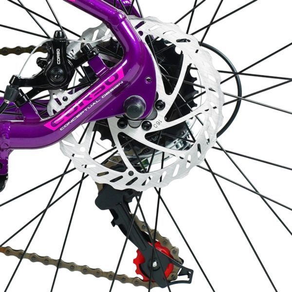 Гірський велосипед CORSO BLADE 26", алюмінієва рама 13", 21 швидкість, фіолетовий 072-279 фото