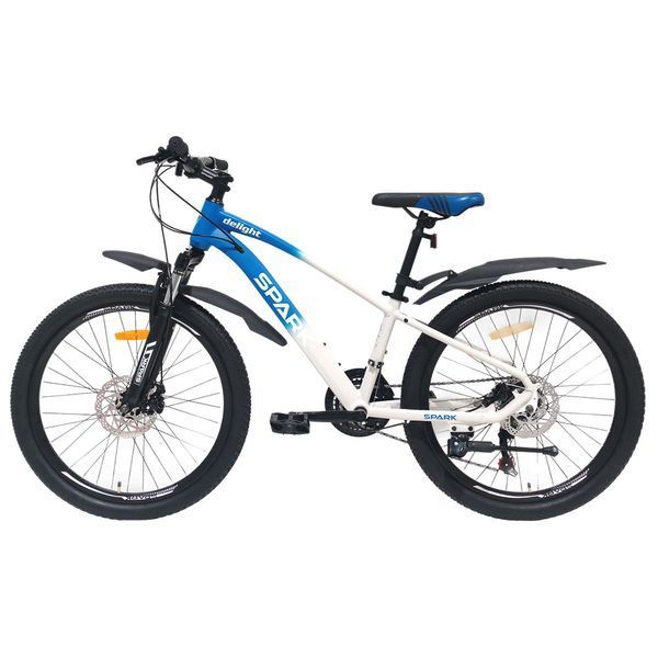 Гірський велосипед SPARK DELIGHT 24" алюмінієва рама 12", 21 швидкість, амортизаційна вилка, дискові гальма, білий 218770 фото