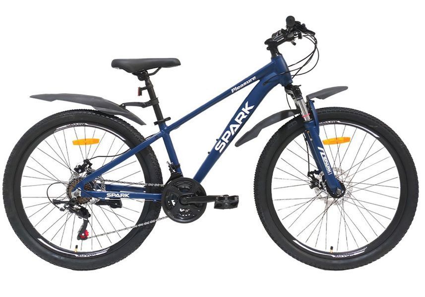 Гірський велосипед SPARK PLEASURE 26" алюмінієва рама 13", 21 швидкість, дискові гальма Синій 222948 фото