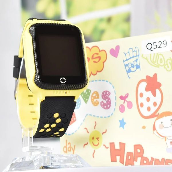 Дитячий смарт-годинник Smart Baby Watch Q529 з GPS, SOS, прослуховуванням, Жовтий SW065 фото