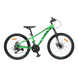 Гірський велосипед CrossBike ULTRA 24", алюмінієва рама 12", 21 швидкість, зелено-чорний 24СTA-006239 фото 2