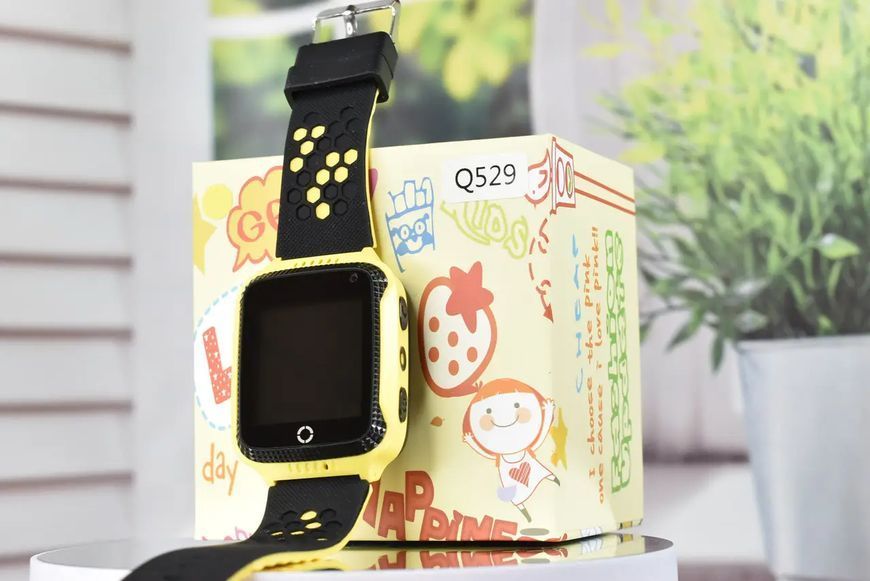 Дитячий смарт-годинник Smart Baby Watch Q529 з GPS, SOS, прослуховуванням, Жовтий SW065 фото