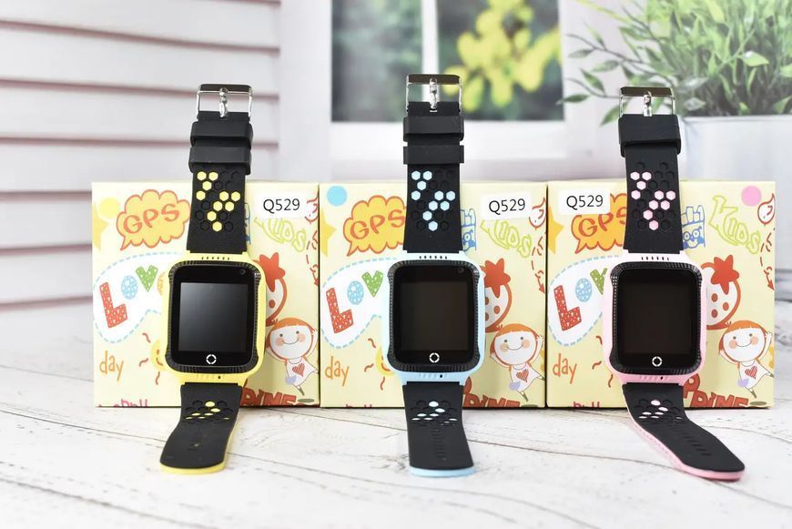 Дитячий смарт-годинник Smart Baby Watch Q529 з GPS, SOS, прослуховуванням, Жовтий SW065 фото