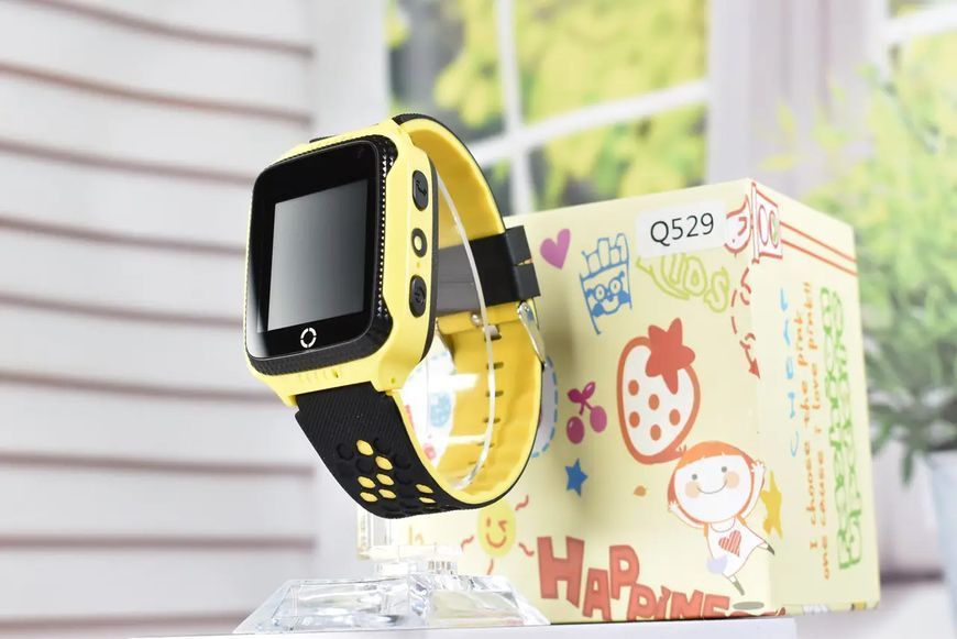 Дитячий смарт-годинник Smart Baby Watch Q529 з GPS, SOS, прослуховуванням, Жовтий SW065 фото