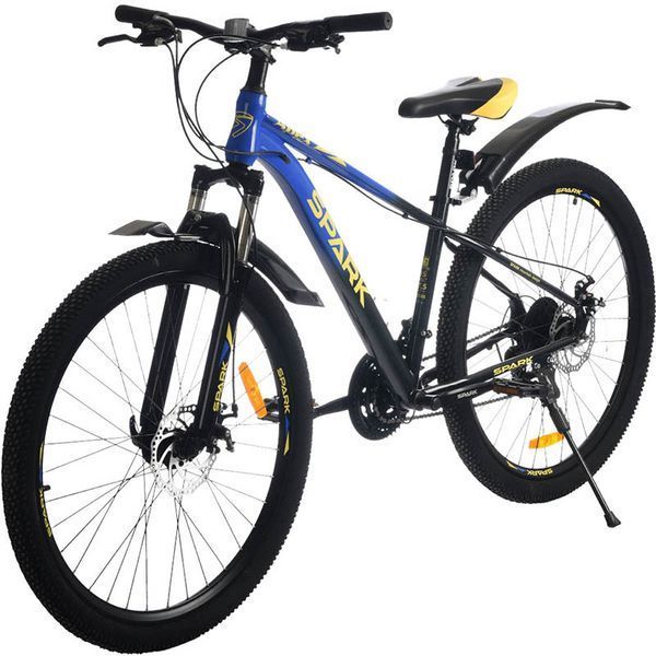 Гірський велосипед SPARK APEX 27,5", сталева рама 15", 21 швидкість, синій з чорним 239246 фото
