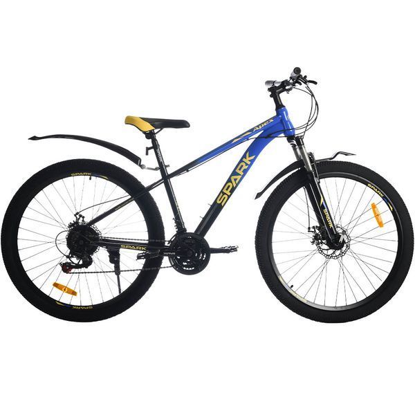 Гірський велосипед SPARK APEX 27,5", сталева рама 15", 21 швидкість, синій з чорним 239246 фото