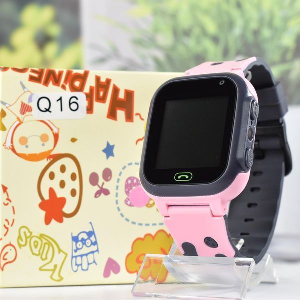 Дитячий смарт-годинник Smart Watch Q16 з GPS з SIM-картою, прослуховуванням, камерою для дзвінків Рожевий SW059 фото