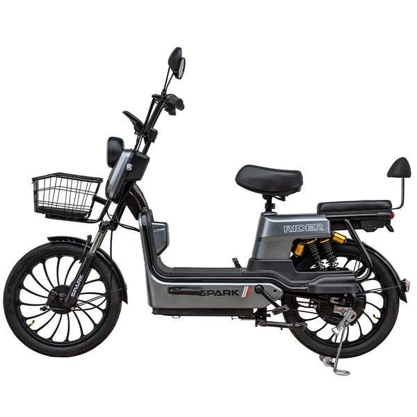 Електровелосипед SPARK RIDER 14" 48V/500W/20Ah швидкість до 40 км/г Сірий RIDER4 фото