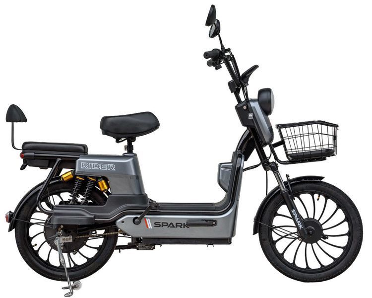 Електровелосипед SPARK RIDER 14" 48V/500W/20Ah швидкість до 40 км/г Сірий RIDER4 фото