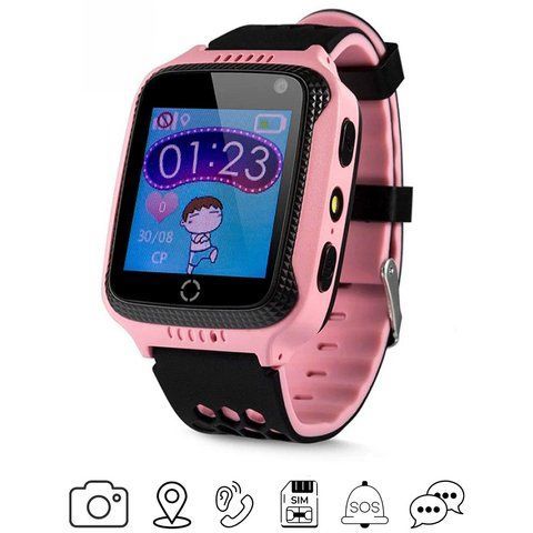 Дитячий смарт-годинник Smart Baby Watch Q529 з GPS, SOS, прослуховуванням, Рожевий SW063 фото