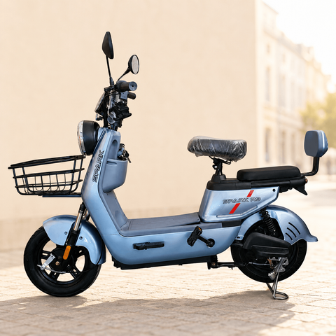 Електровелосипед SPARK R9 14", 800W/60V/20Ah, швидкість до 40 км/год, сірий 247919 фото