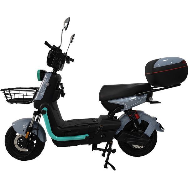 Електровелосипед SPARK BOOST EVO 14", 1200W/72V/20Ah, швидкість до 50 км/год, сірий з бірюзовим 251387 фото