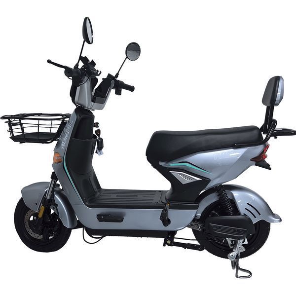 Велосипед з електромотором SPARK FREE 14", 60V 1000W 25Ah, швидкість до 45 км/год, сріблястий 249186F фото