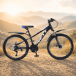 Гірський велосипед Crossbike Next 2025 24", алюмінієва рама 11", 21 швидкість, чорний-синій 24СTA-005607 фото