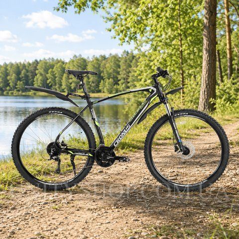 Гірський велосипед Cronus Warrior 29", алюмінієва рама 21", 24 швидкості, чорний-салатовий 29CRN-003428 фото