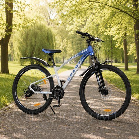 Гірський велосипед SPARK BLITZ 27,5", сталева рама 15", 21 швидкість, синій з сірим 239399 фото