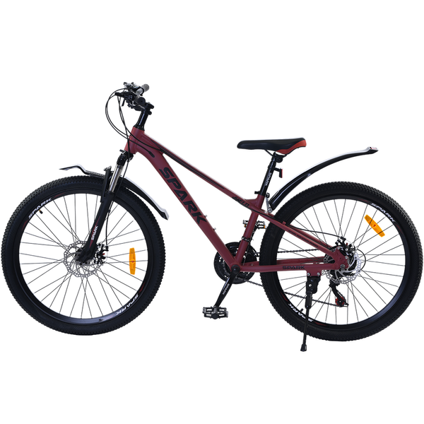 Гірський велосипед SPARK FIELD 26", алюмінієва рама 13", 21 швидкість, вишневий 239194 фото