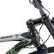 Гірський велосипед Cronus Warrior 29", алюмінієва рама 21", 24 швидкості, чорний-салатовий 29CRN-003428 фото 7