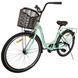 Міський велосипед SPARK CITY SOLA 26", сталева рама 17", 1 швидкість, багажник, кошик, м'ятний 240029 фото 2