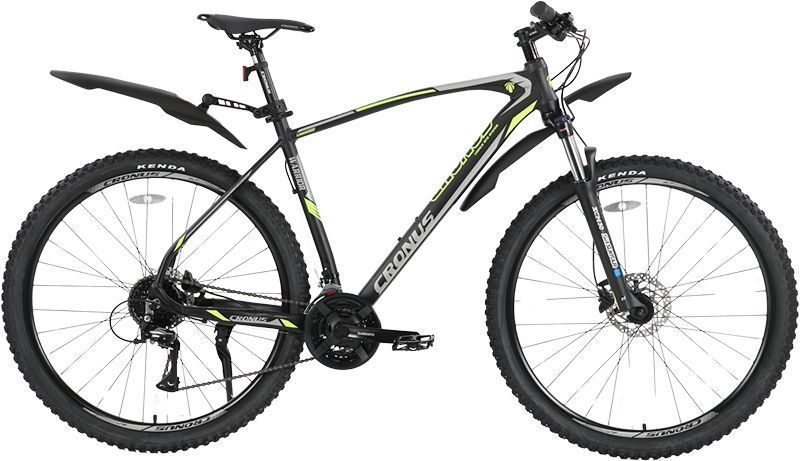 Гірський велосипед Cronus Warrior 29", алюмінієва рама 21", 24 швидкості, чорний-салатовий 29CRN-003428 фото