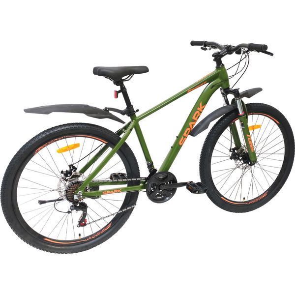 Гірський велосипед SPARK PLEASURE 27,5" 21 швидкість, алюмінієва рама 17" амортизаційна вилка, Хакі 222957 фото