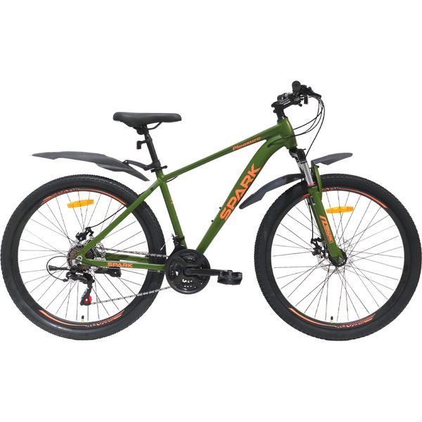 Гірський велосипед SPARK PLEASURE 27,5" 21 швидкість, алюмінієва рама 17" амортизаційна вилка, Хакі 222957 фото