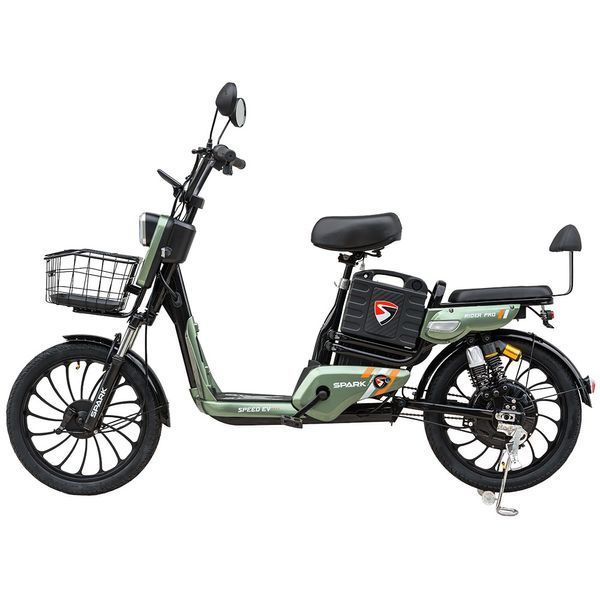 Електровелосипед SPARK RIDER PRO 14" 48V/650W/20Ah швидкість до 40 км/г Зелений 231084 фото