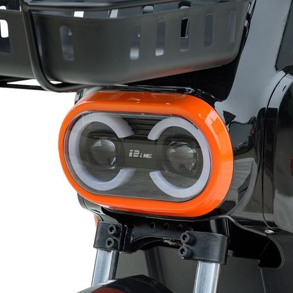Електровелосипед SPARK TOUR 14" 60V/500W/20Ah, максимальна швидкість 45 км/год, подвійна амортизація, Чорний з помаранчевим 227069 фото