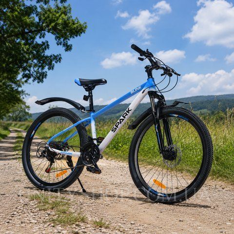 Гірський велосипед SPARK BLINK 26", сталева рама 13", 21 швидкість, синій з сірим 239394 фото
