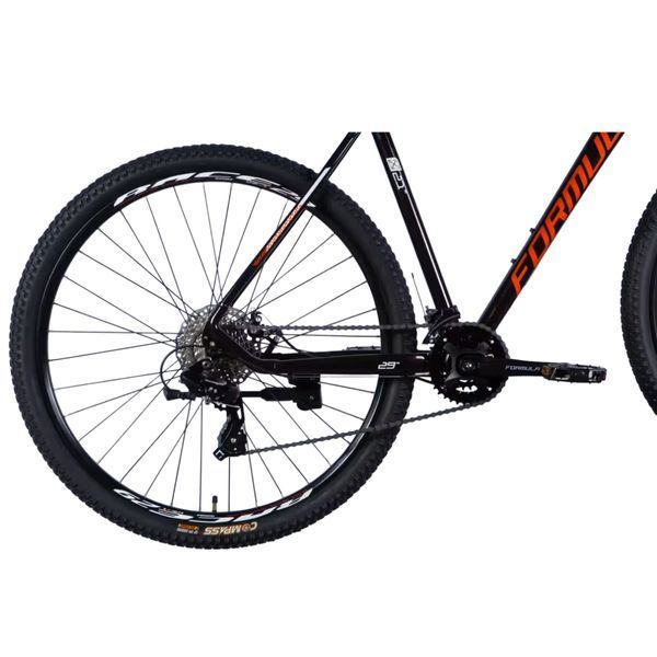 Гірський велосипед Formula THOR 29", алюмінієва рама 21", 16 швидкостей, чорний з помаранчевим OPS-FR-29-433 фото