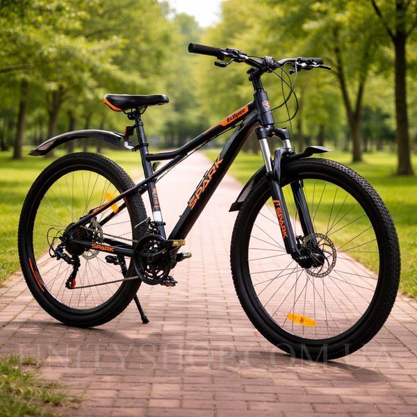 Гірський велосипед SPARK ECLIPSE 26", сталева рама 15", 21 швидкість, чорний 239236 фото