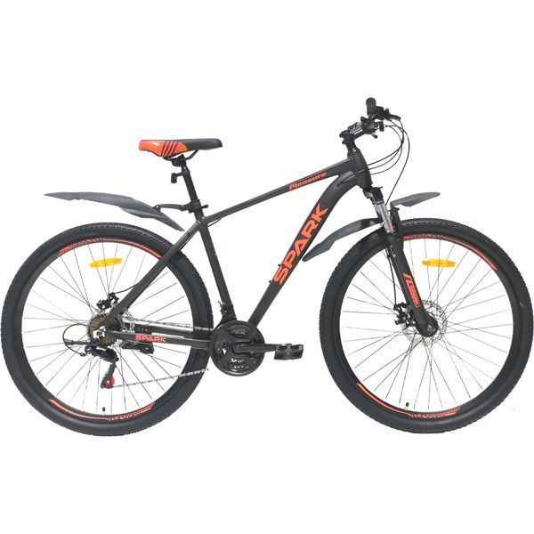 Гірський велосипед SPARK PLEASURE 29", алюмінієва рама 19", 21 швидкість, дискові гальма, MTB, Чорний 222960 фото