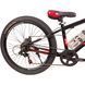 Гірський велосипед Crossbike Dragster Susp 26", алюмінієва рама 13", 7 швидкостей, амортизація, для підлітків, чорно-червоний 26CJPr-004480 фото 2