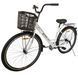 Міський велосипед SPARK CITY LIRA 28", сталева рама 18", 1 швидкість, багажник, кошик, молочний 240042 фото 2