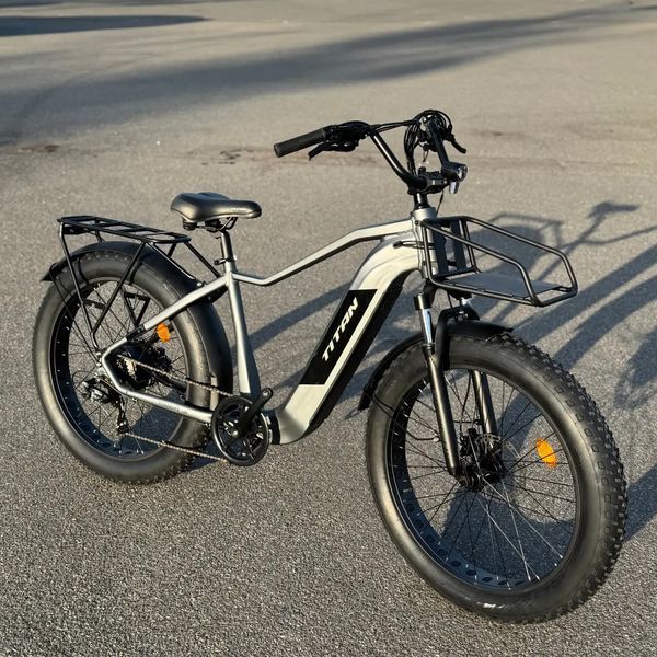 Електровелосипед Titan E-TITAN Aventure 26" 750W/48V/15Ah, рама 19", до 50 км/год, Сірий металік 26,4ETJA-005659  фото