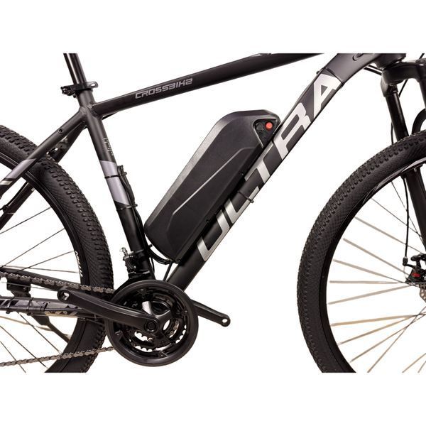 Електровелосипед CrossBike Ultra 29" 500W/48V/13Ah, рама 19" до 45 км/год, Чорно-сріблястий 00-00006264 фото