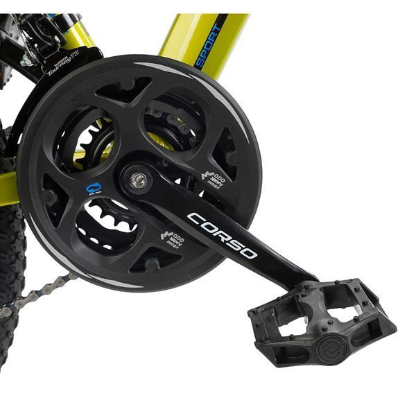 Гірський велосипед CORSO CONCEPT 24", алюмінієва рама 11", 21 швидкість, жовтий 071-104 фото
