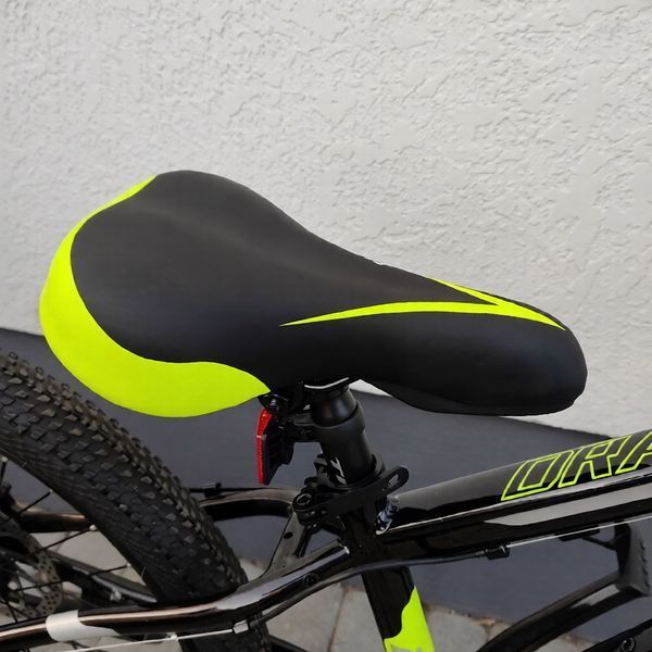 Гірський велосипед Crossbike Dragster Susp 24", алюмінієва рама 11", 7 швидкостей, дискові гальма, для підлітків, чорно-жовтий 24CJPr-004476 фото