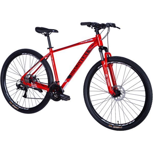Гірський велосипед Discovery BASTION 29", алюмінієва рама 19", 24 швидкості, дискові гальма, червоно-чорний OPS-DIS-29-201 фото