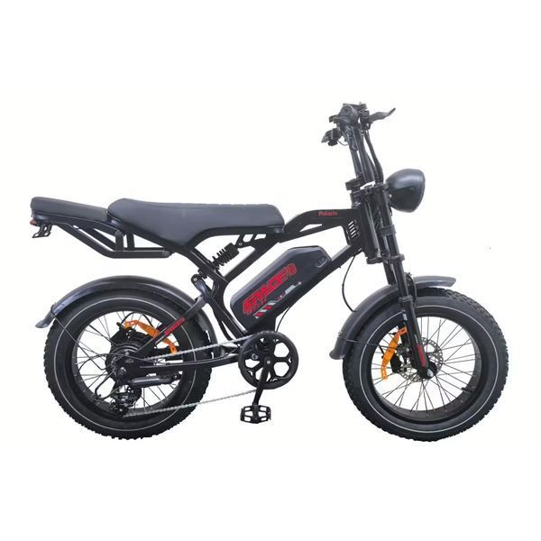 Електровелосипед SPACE POLARIS 20", 1000W/48V/15Ah, швидкість до 50 км/год, чорний ELB-SP-20-010 фото