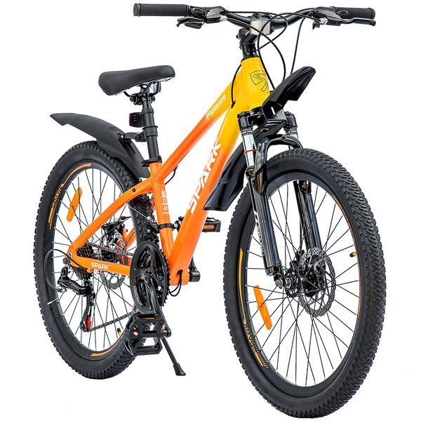 Гірський велосипед SPARK PLEASURE 24", рама 12", алюміній 21 швидкість Помаранчевий 222944 фото