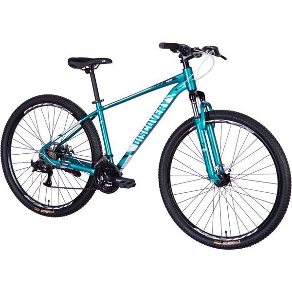 Гірський велосипед Discovery BASTION 29", алюмінієва рама 17", 24 швидкості, дискові гальма, бірюзовий OPS-DIS-29-198 фото