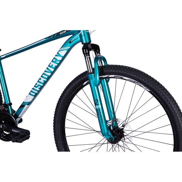 Гірський велосипед Discovery BASTION 29", алюмінієва рама 17", 24 швидкості, дискові гальма, бірюзовий OPS-DIS-29-198 фото