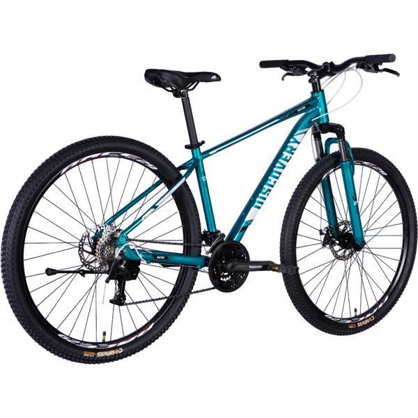 Гірський велосипед Discovery BASTION 29", алюмінієва рама 17", 24 швидкості, дискові гальма, бірюзовий OPS-DIS-29-198 фото